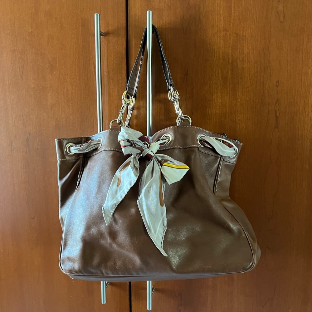 Vintage Gucci Scarf Tote Bag